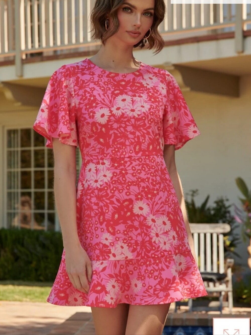 SUGARLIPS Lover Girl Flouncy Flare Mini Dress Size XS